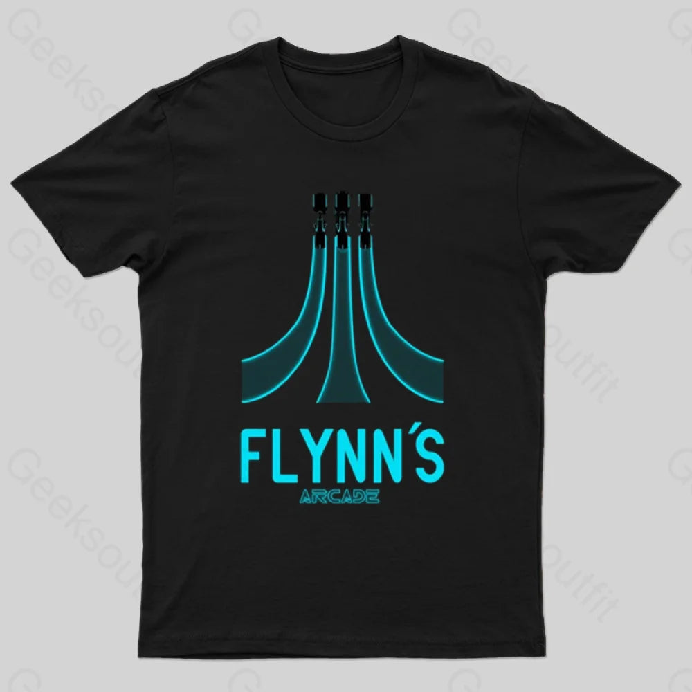 Flynn’s Arcade Geek T-Shirt Black / S