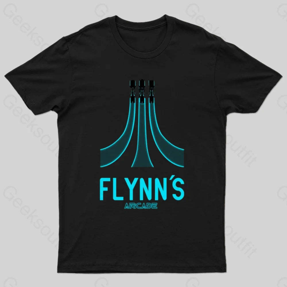 Flynn’s Arcade Geek T-Shirt Black / S