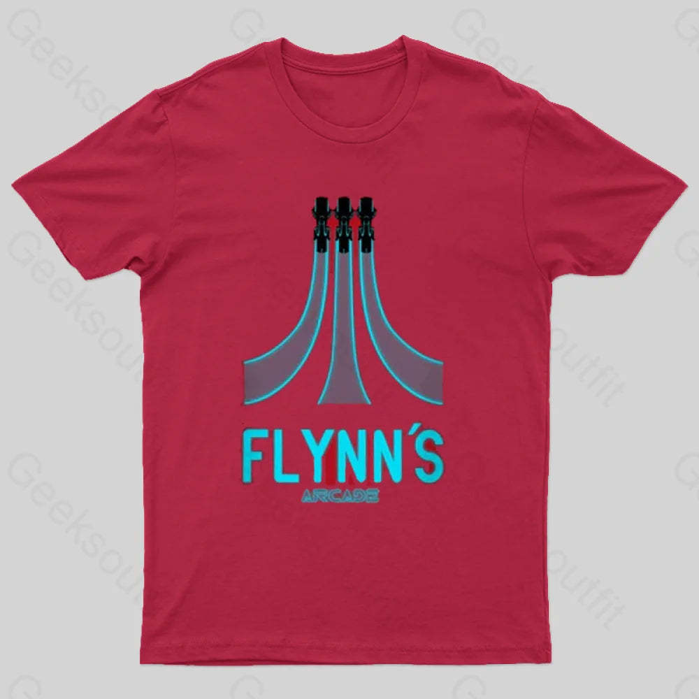 Flynn’s Arcade Geek T-Shirt Red / S