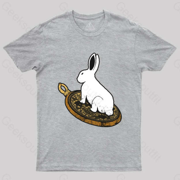 Geeksoutfit Follow The White Rabbit T-shirt for Sale
