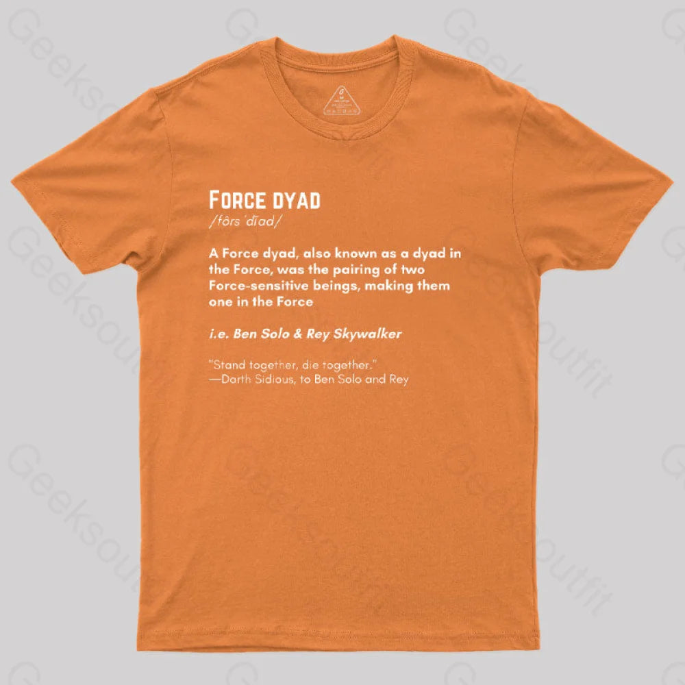 Force Adult Scifi T-Shirt Orange / S