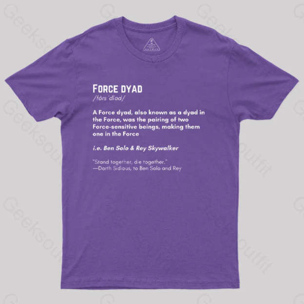 Force Adult Scifi T-Shirt Purple / S