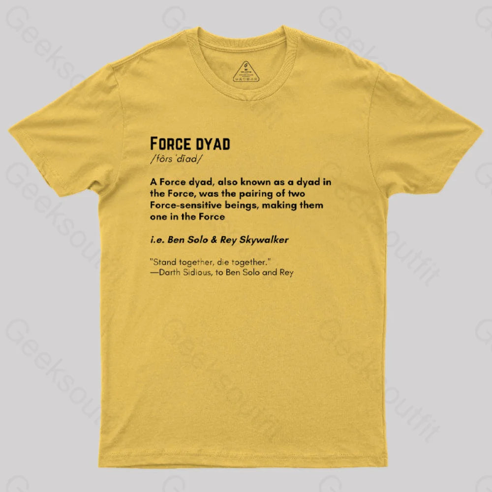 Force Adult Scifi T-Shirt Yellow / S