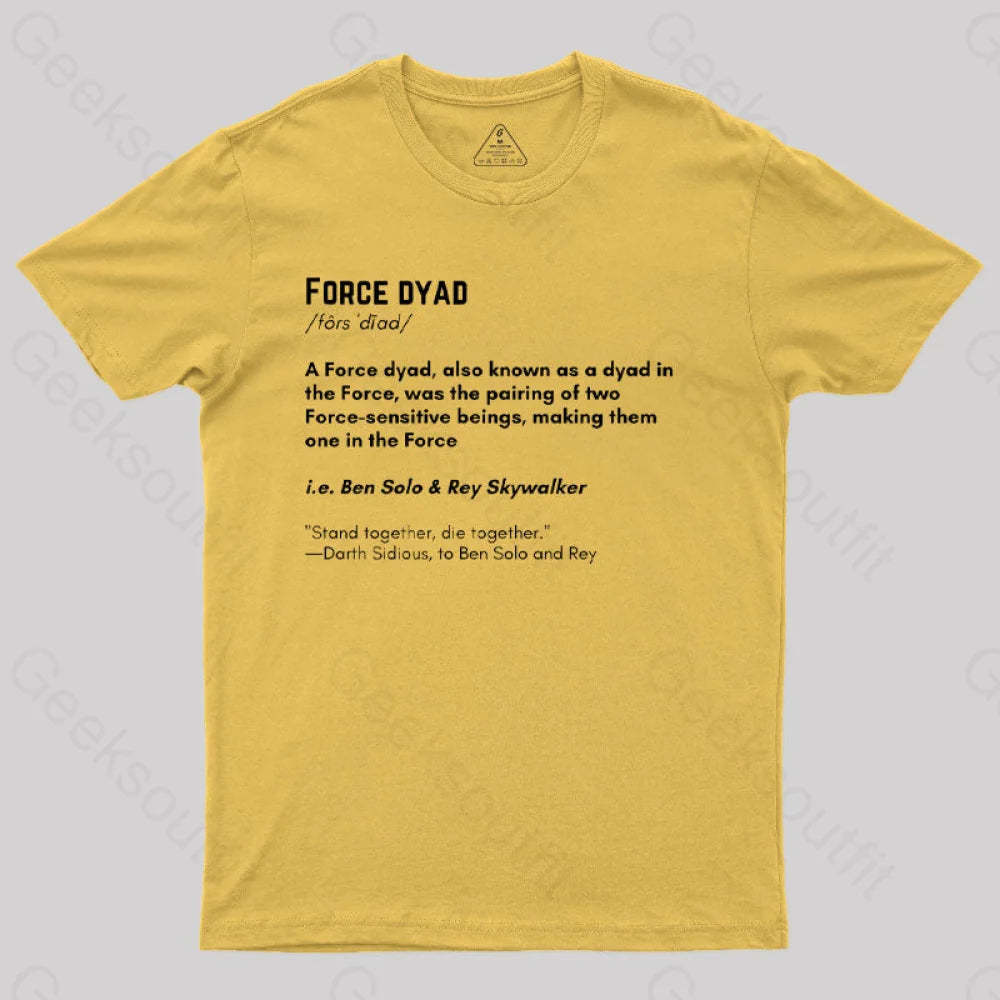 Force Adult Scifi T-Shirt Yellow / S