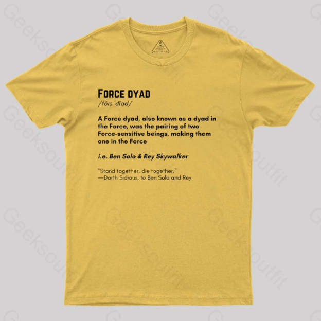 Force Adult Scifi T-Shirt Yellow / S