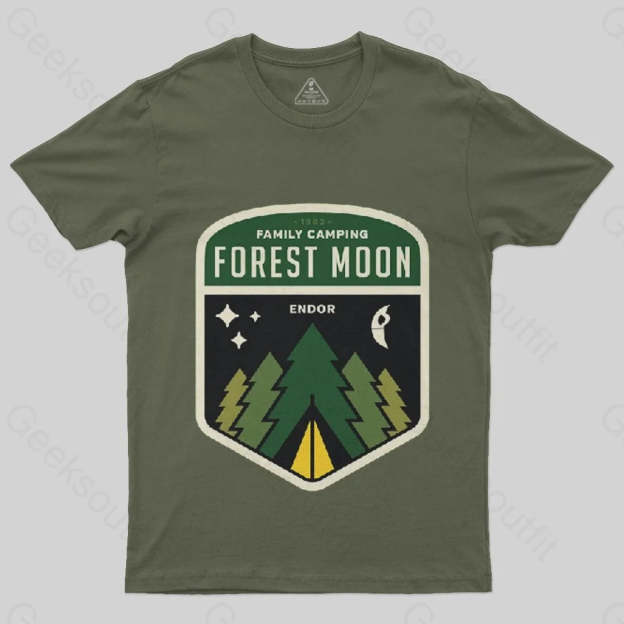 Forest Moon Camping T-Shirt - Geeksoutfit