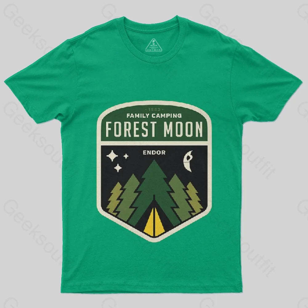 Forest Moon Camping T-Shirt - Geeksoutfit