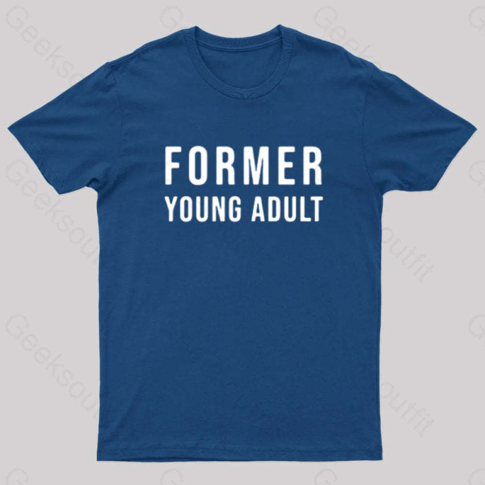 Former Young Adult Nerd T-Shirt Navy / S