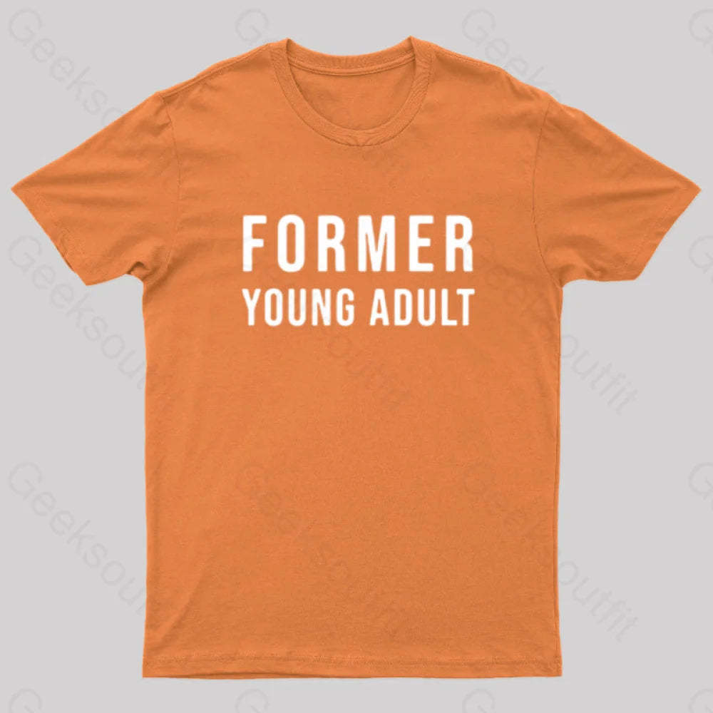Former Young Adult Nerd T-Shirt Orange / S