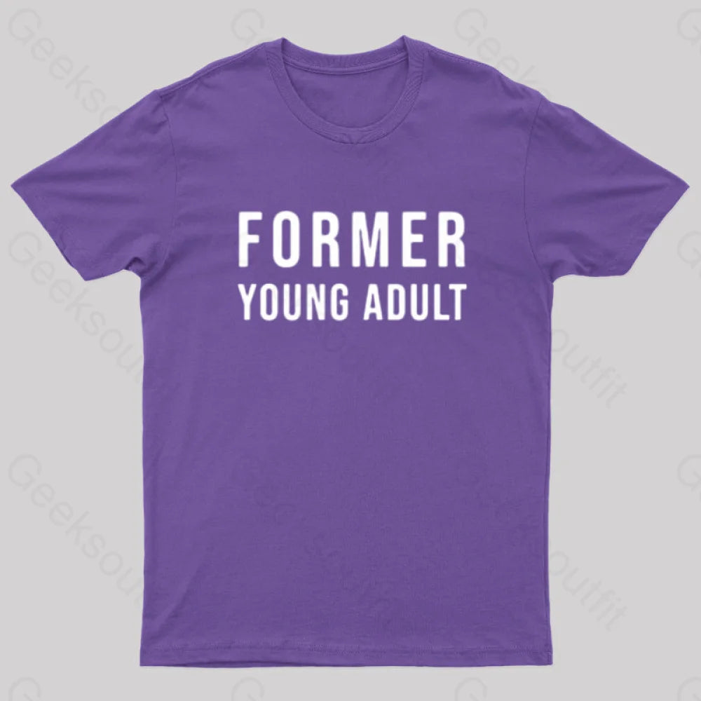 Former Young Adult Nerd T-Shirt Purple / S