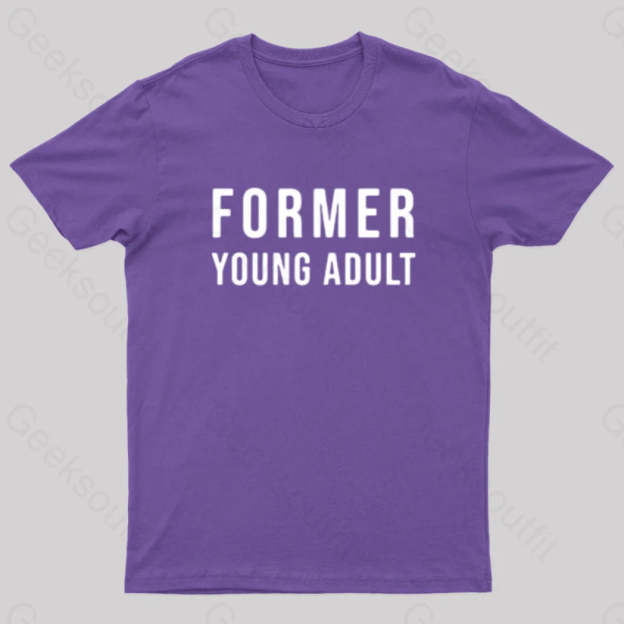 Former Young Adult Nerd T-Shirt Purple / S