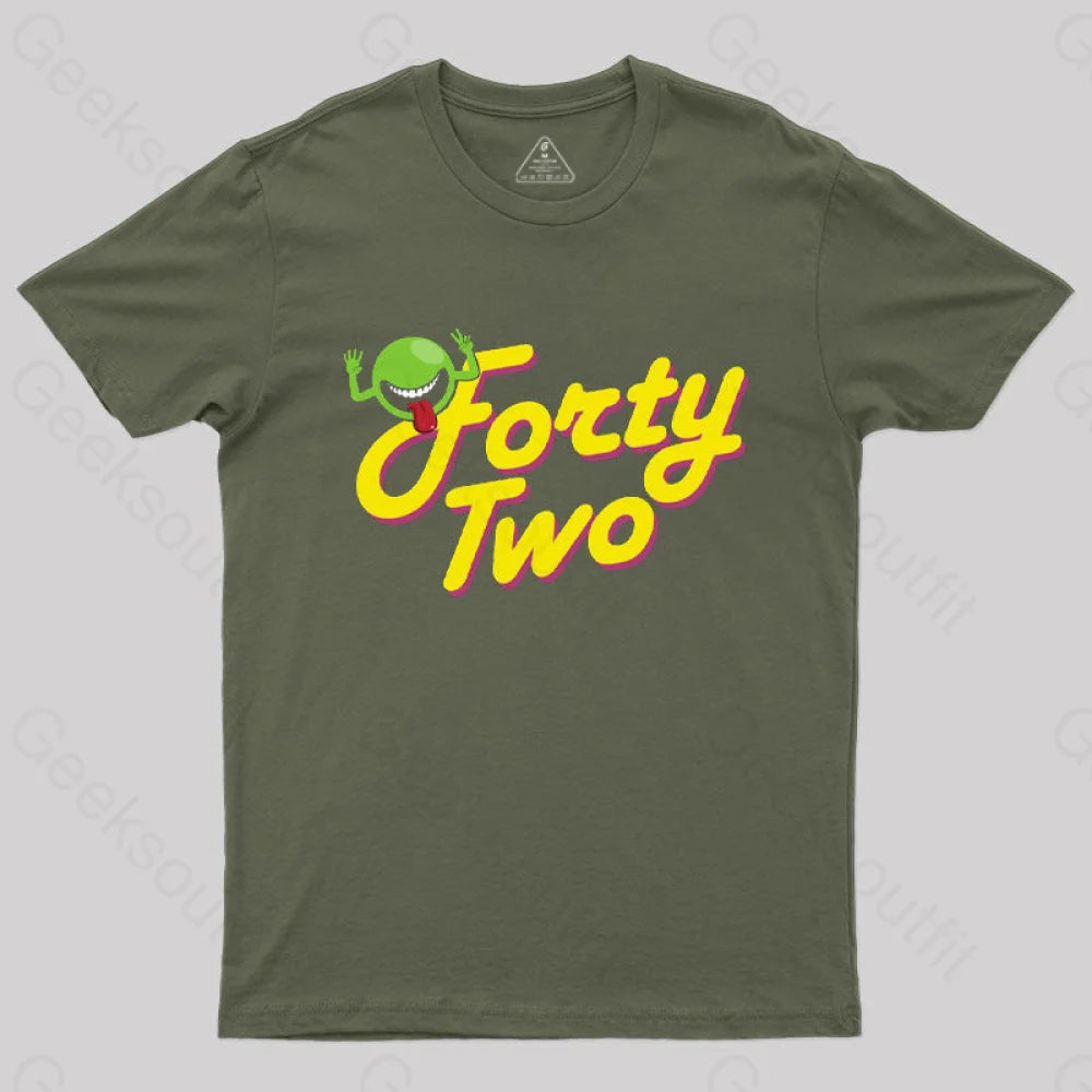 Forty Two T-Shirt Army Green / S
