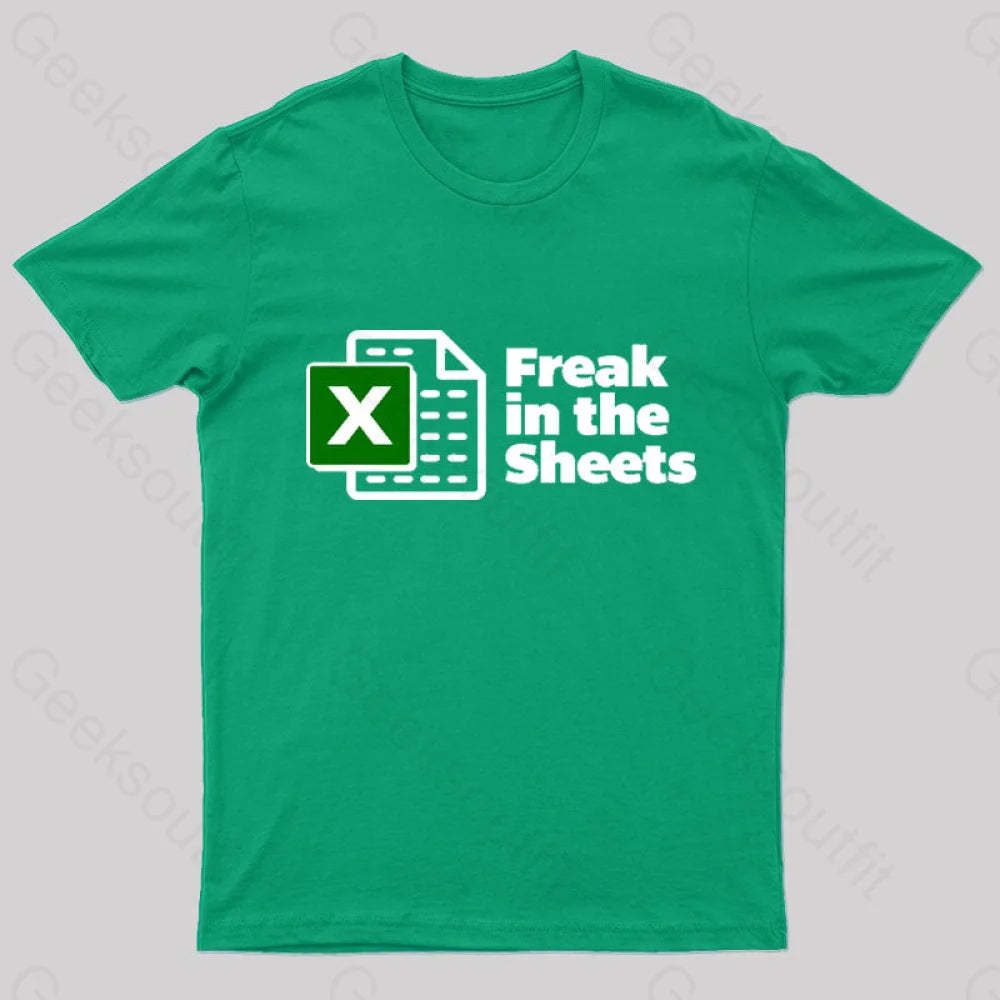 Freak In The Sheets Nerd T-Shirt Green / S