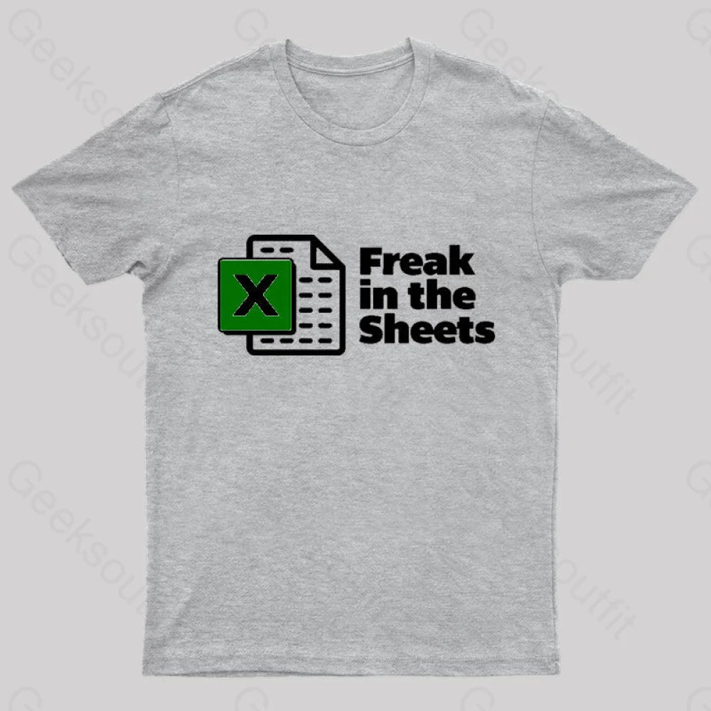 Freak In The Sheets Nerd T-Shirt Grey / S