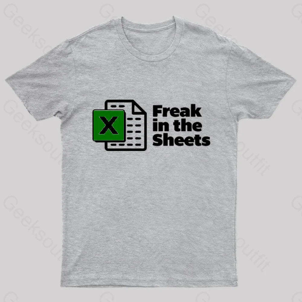 Freak In The Sheets Nerd T-Shirt Grey / S