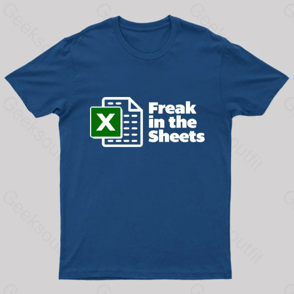 Freak In The Sheets Nerd T-Shirt Navy / S