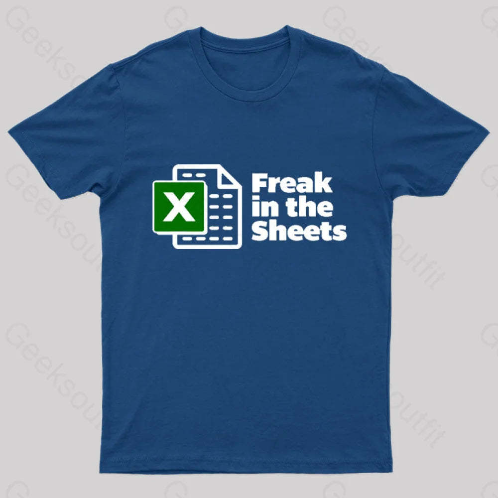 Freak In The Sheets Nerd T-Shirt Navy / S