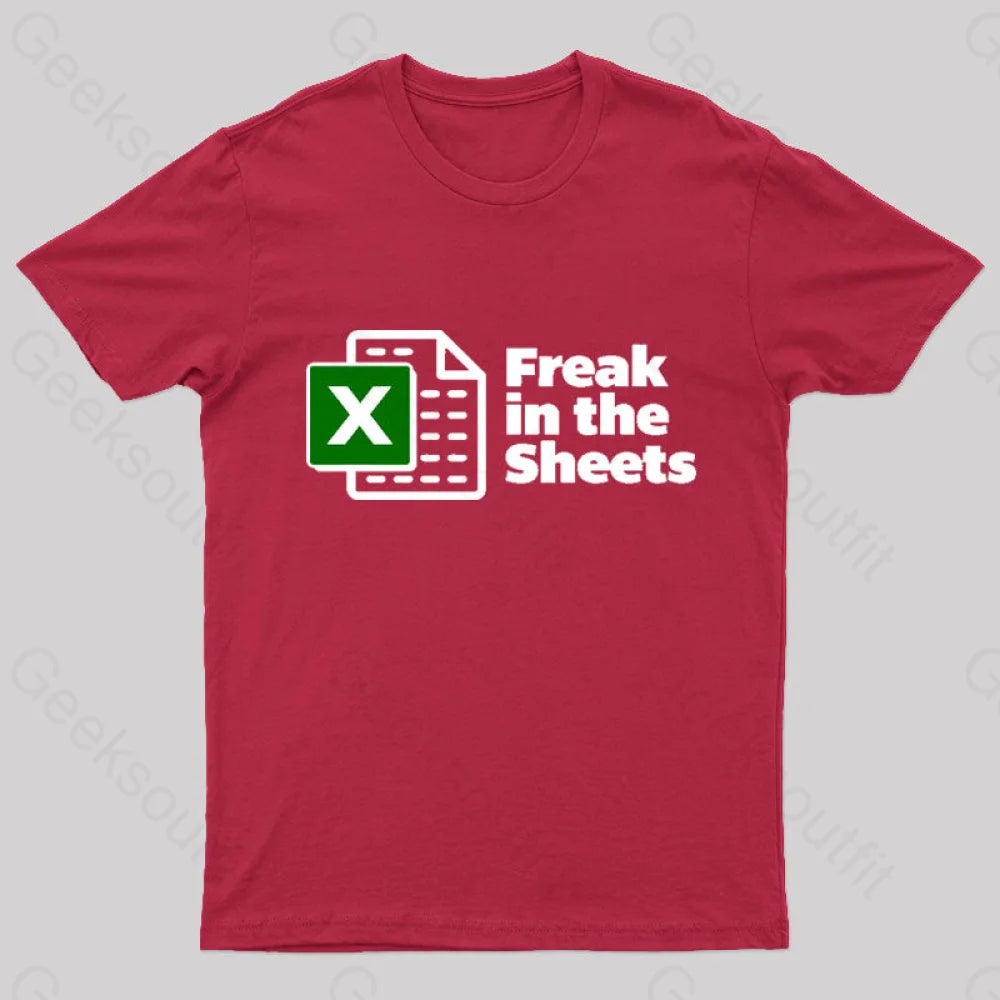 Freak In The Sheets Nerd T-Shirt Red / S