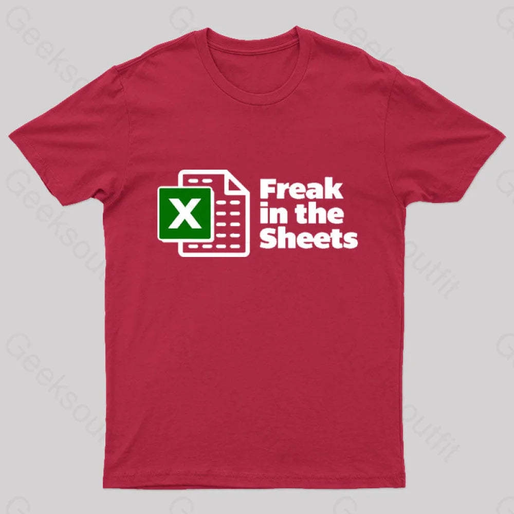 Freak In The Sheets Nerd T-Shirt Red / S