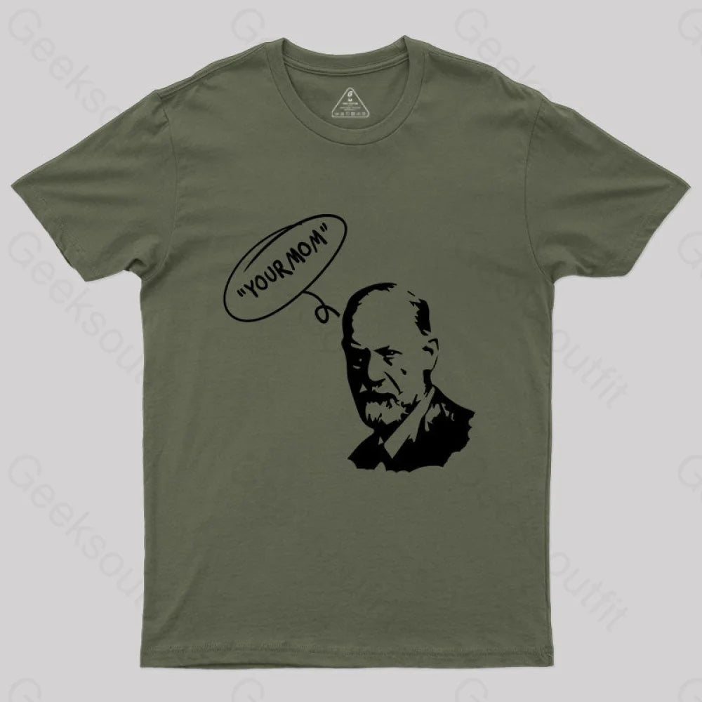 Freud Oedipus Complex T-Shirt Army Green / S Yc