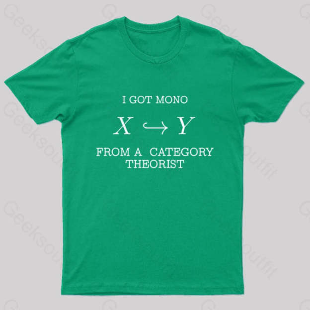 From A Category Theorist Geek T-Shirt Green / S