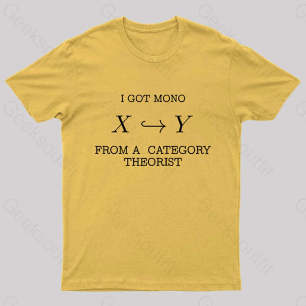 From A Category Theorist Geek T-Shirt Yellow / S
