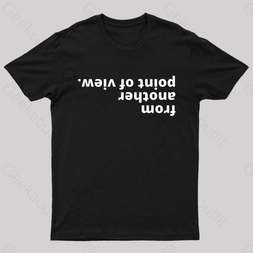 From Another Point Of View Nerd T-Shirt Black / S