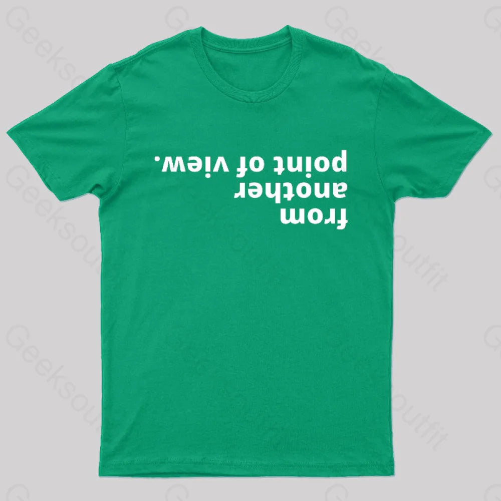 From Another Point Of View Nerd T-Shirt Green / S