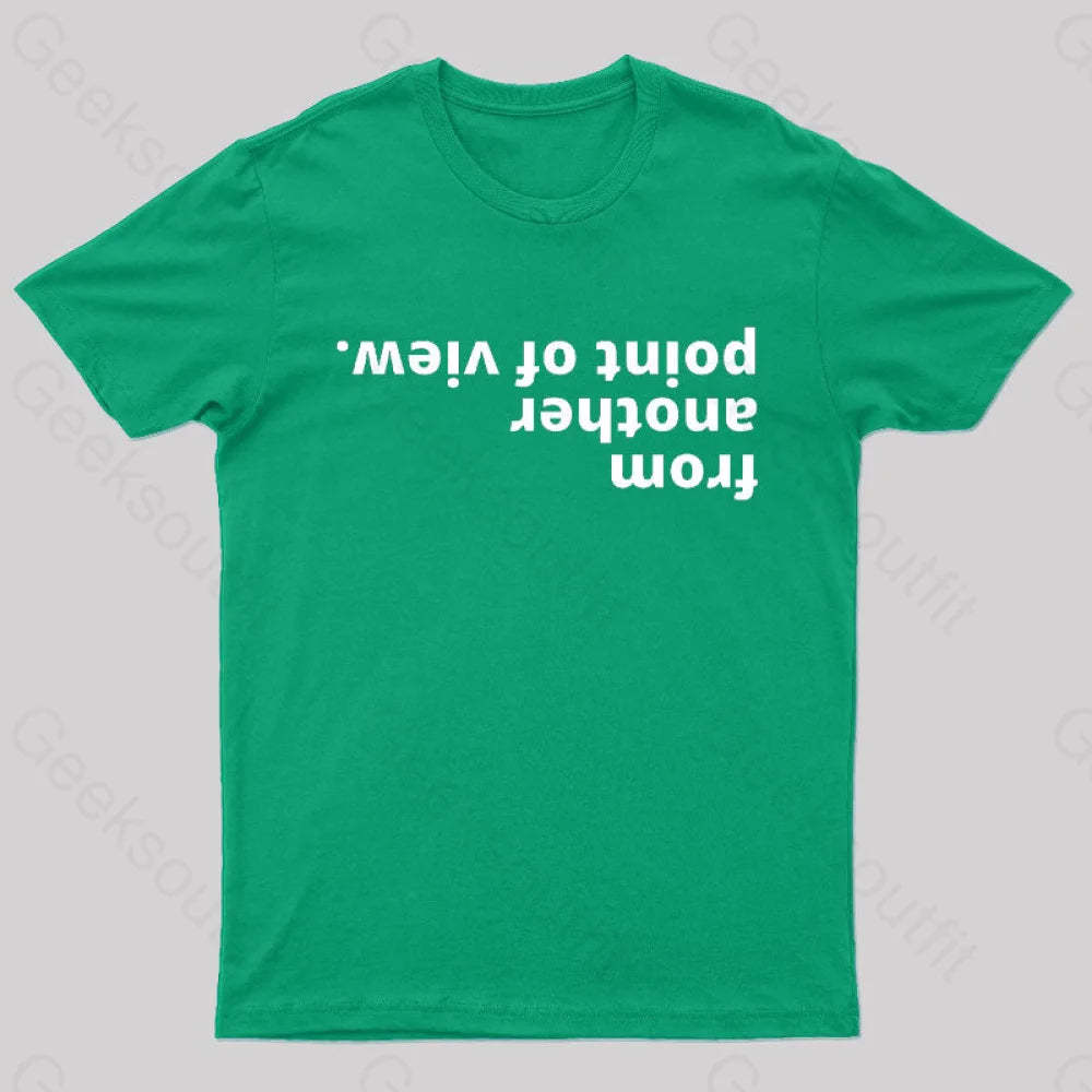 From Another Point Of View Nerd T-Shirt Green / S
