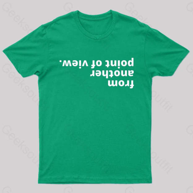 From Another Point Of View Nerd T-Shirt Green / S