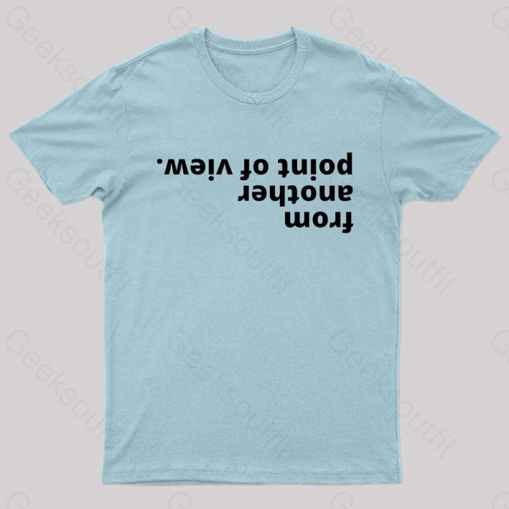 From Another Point Of View Nerd T-Shirt Light Blue / S