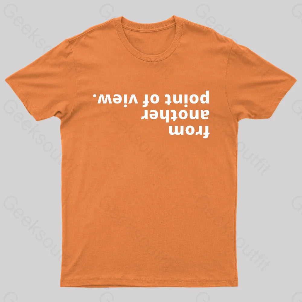 From Another Point Of View Nerd T-Shirt Orange / S