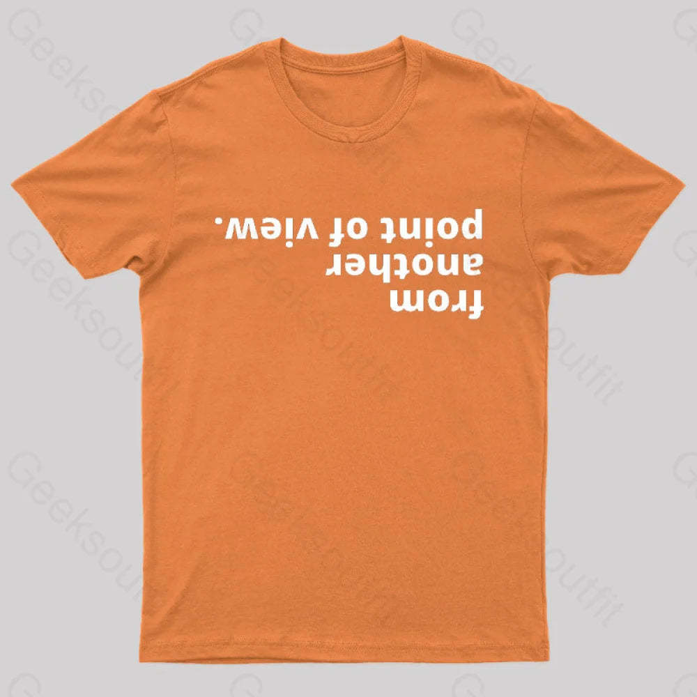 From Another Point Of View Nerd T-Shirt Orange / S