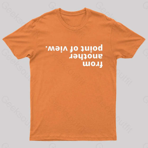 From Another Point Of View Nerd T-Shirt Orange / S