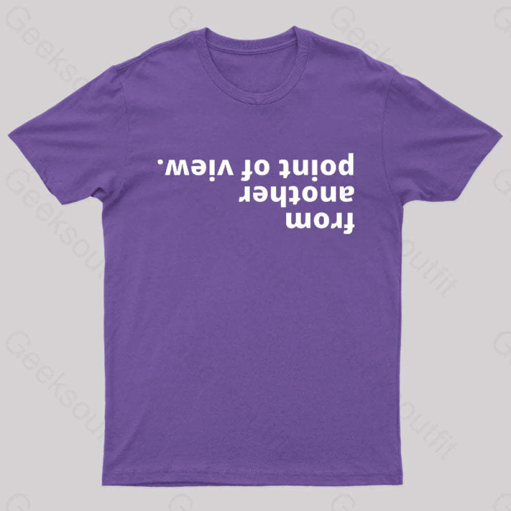 From Another Point Of View Nerd T-Shirt Purple / S