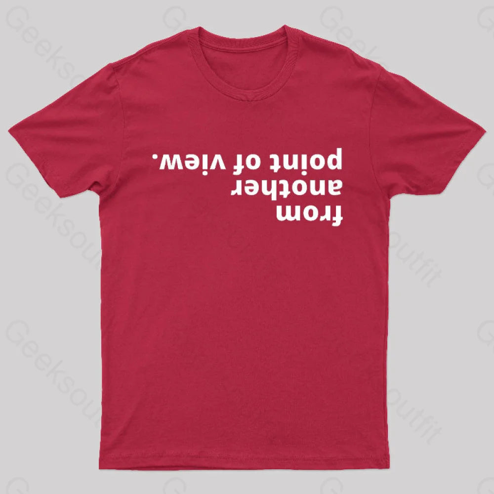 From Another Point Of View Nerd T-Shirt Red / S