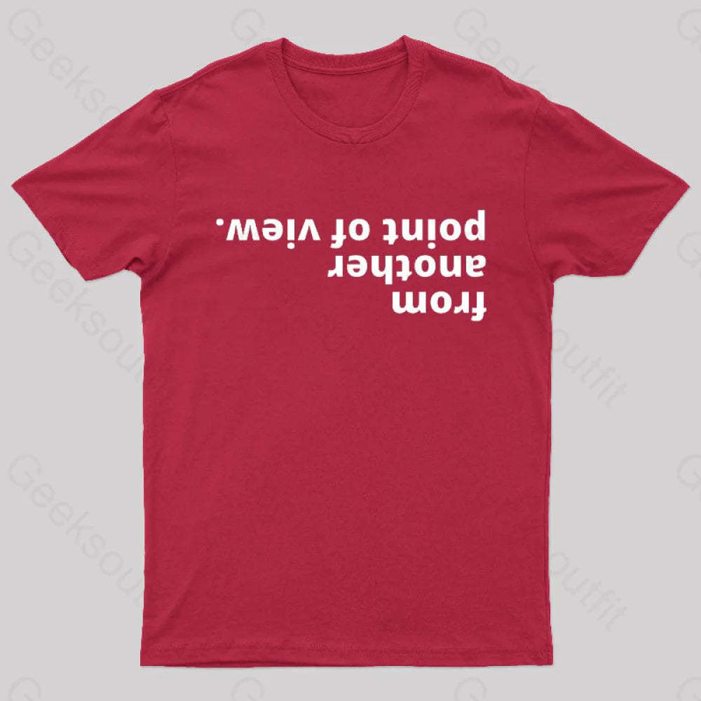 From Another Point Of View Nerd T-Shirt Red / S