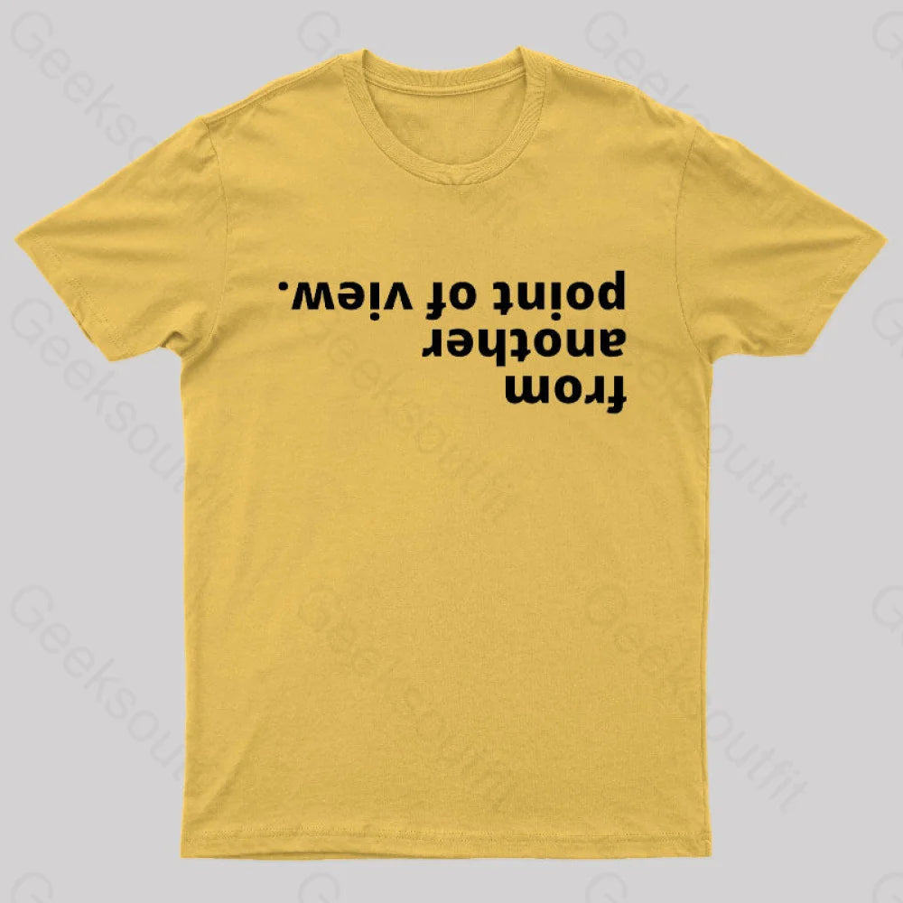 From Another Point Of View Nerd T-Shirt Yellow / S
