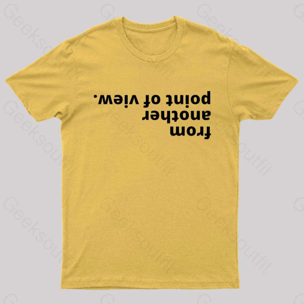 From Another Point Of View Nerd T-Shirt Yellow / S
