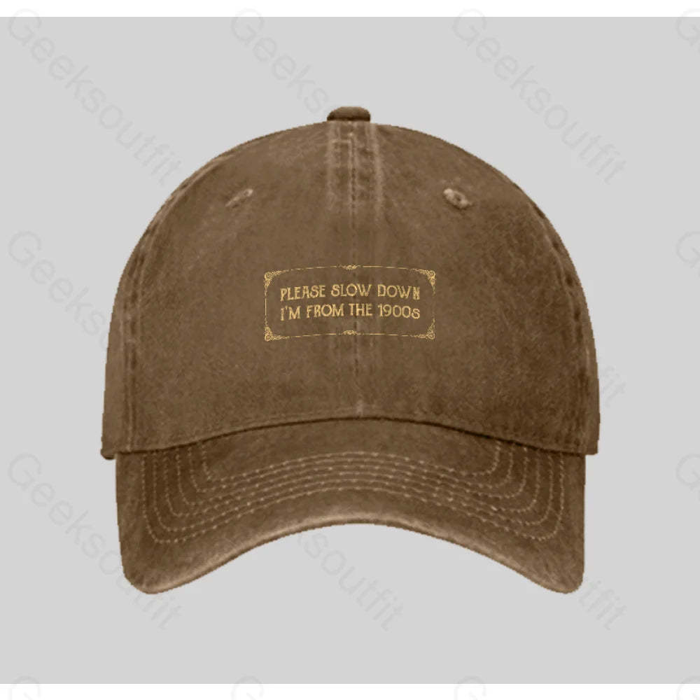 From The 1900S Washed Vintage Baseball Cap Natural