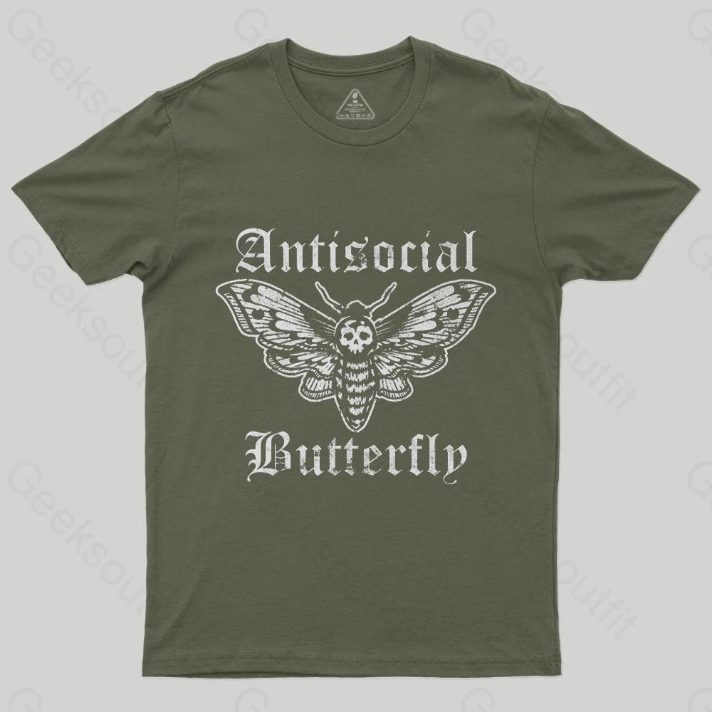 Funny Antisocial Butterfly T-Shirt - Geeksoutfit