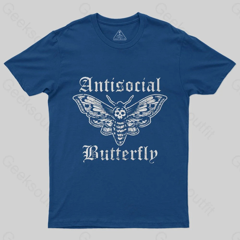 Funny Antisocial Butterfly T-Shirt - Geeksoutfit