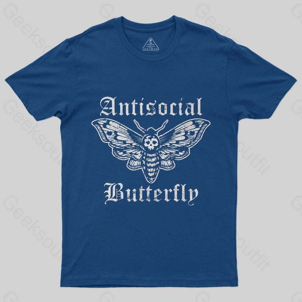 Funny Antisocial Butterfly T-Shirt - Geeksoutfit