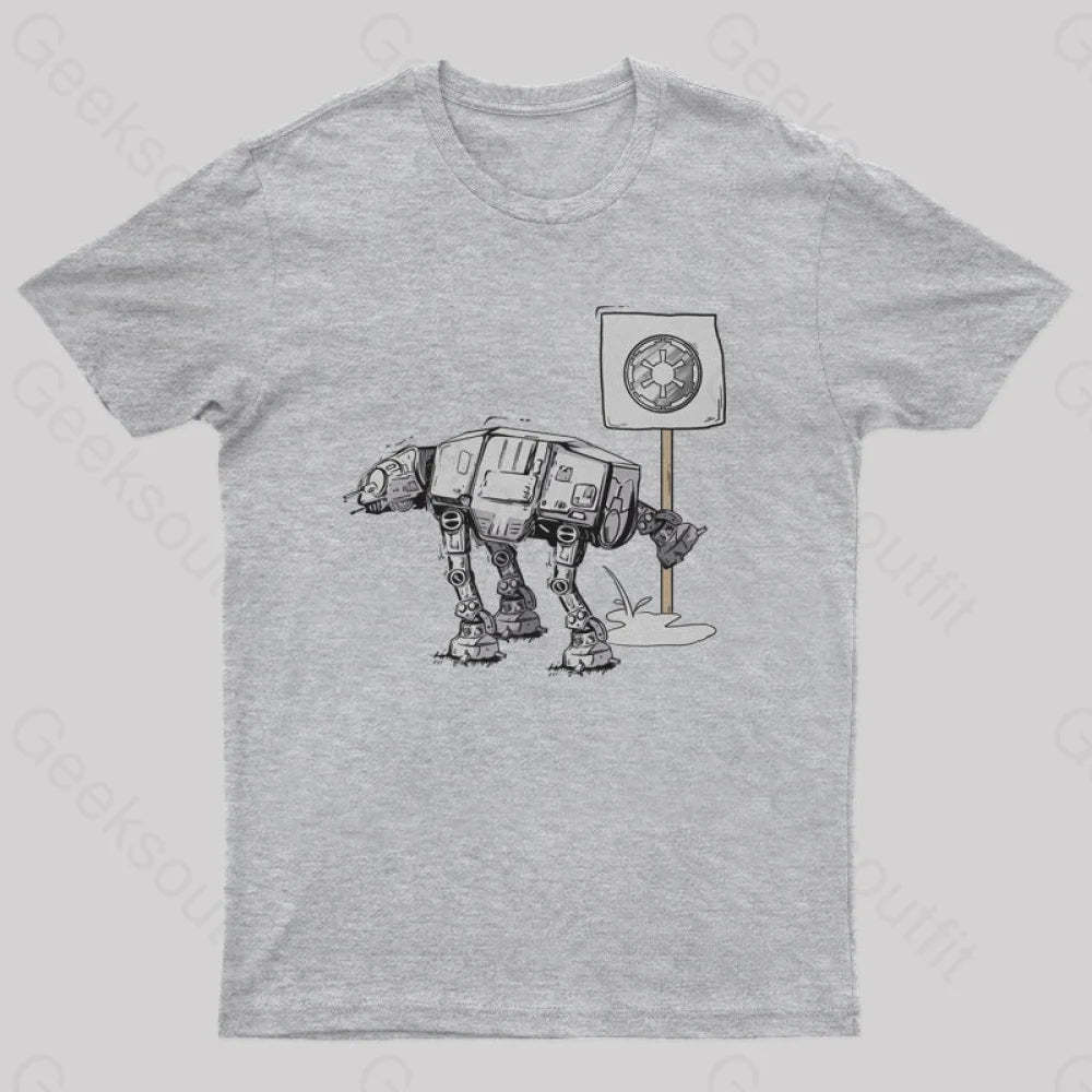 Funny At-At T-Shirt Grey / S Yc