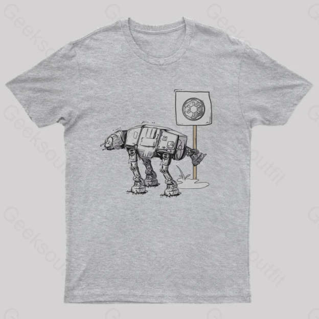 Funny At-At T-Shirt Grey / S Yc