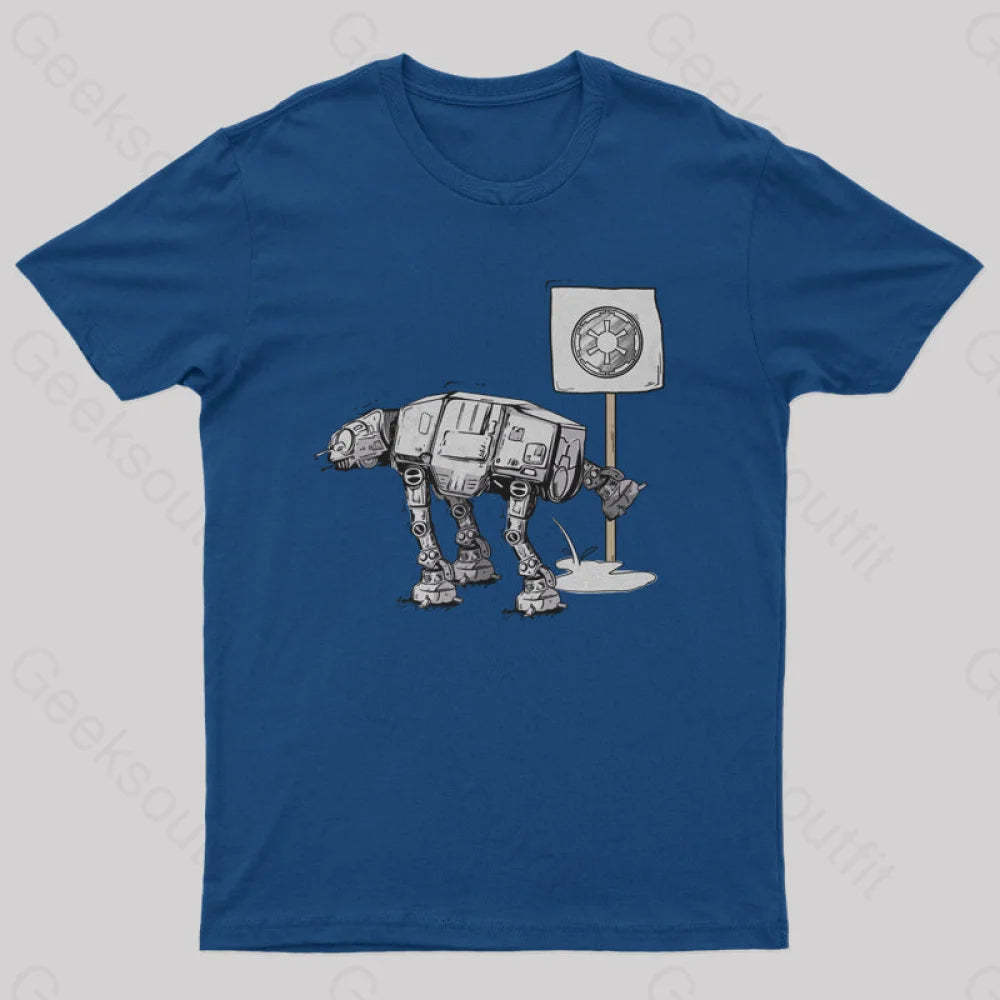 Funny At-At T-Shirt Navy / S Yc
