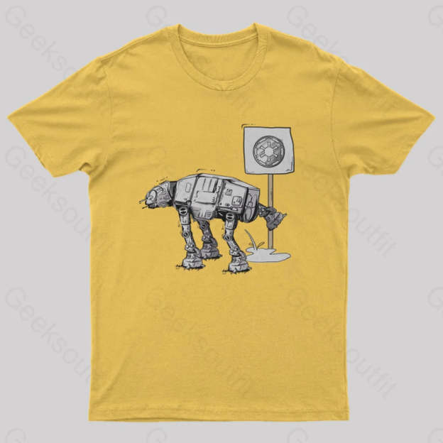 Funny At-At T-Shirt Yellow / S Yc