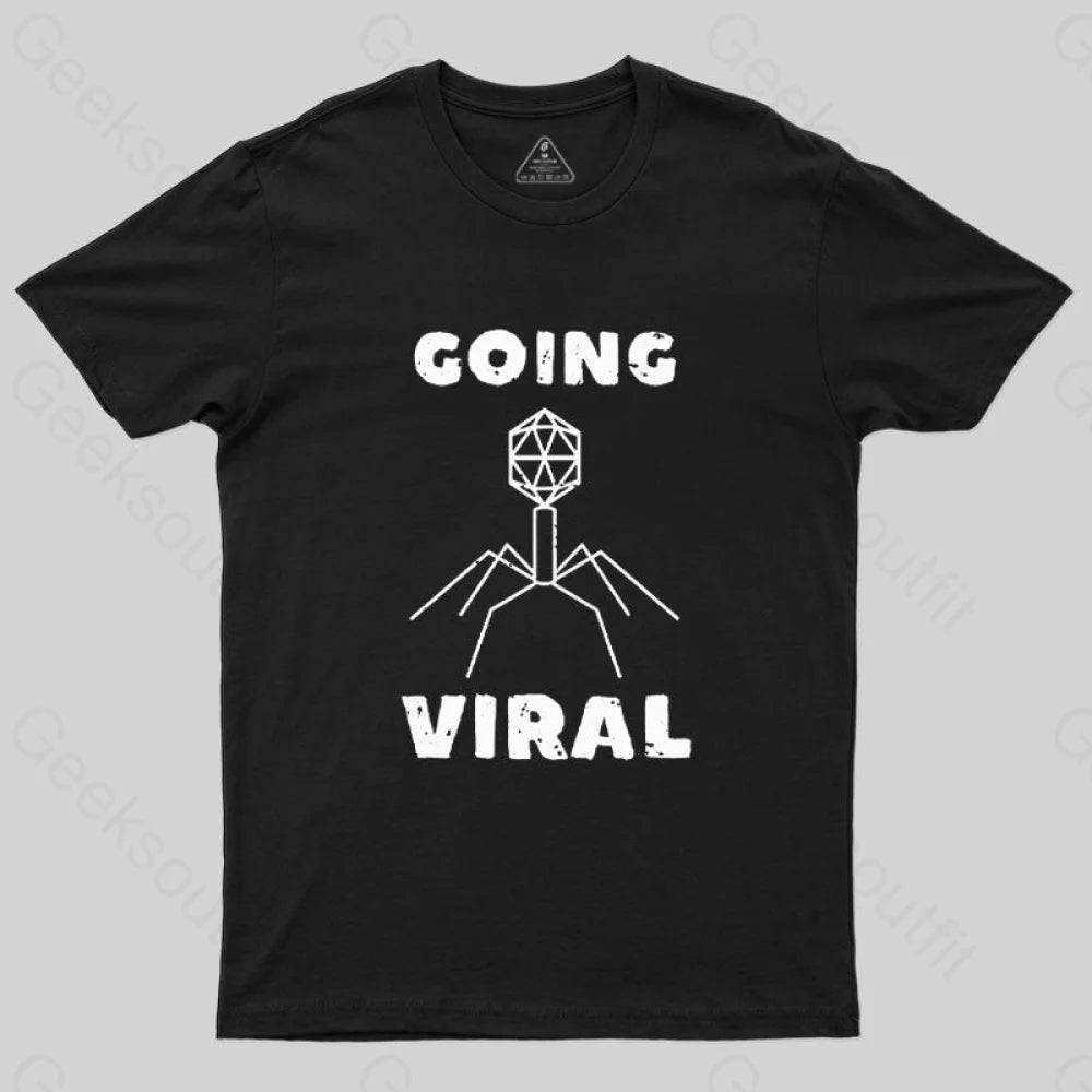Funny Biology Going Viral T-Shirt Black / S