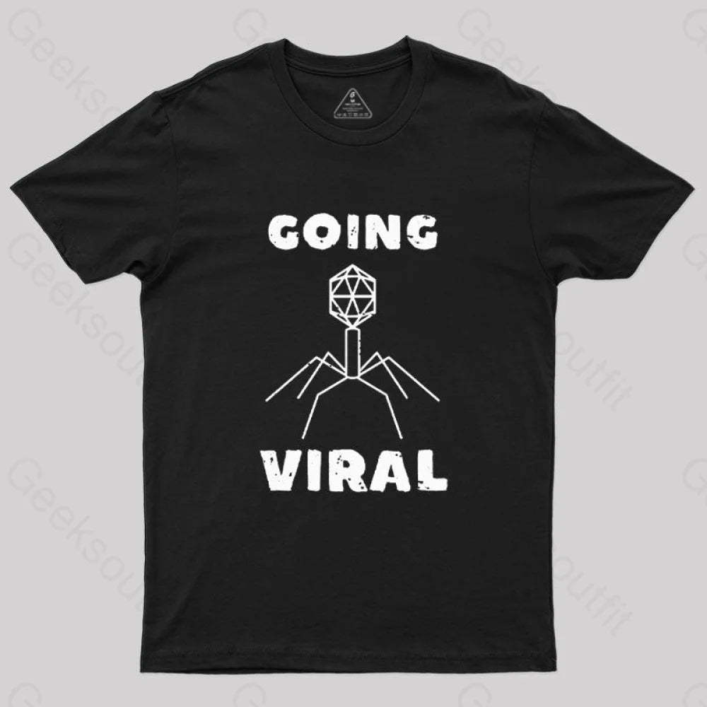 Funny Biology Going Viral T-Shirt Black / S