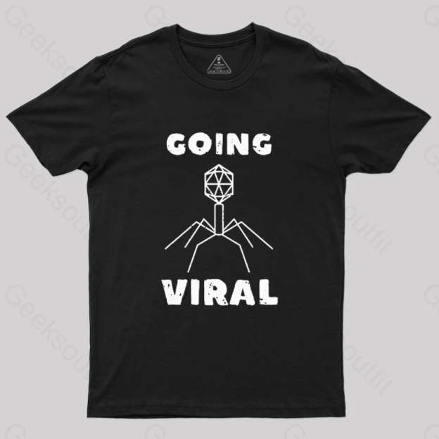 Funny Biology Going Viral T-Shirt Black / S